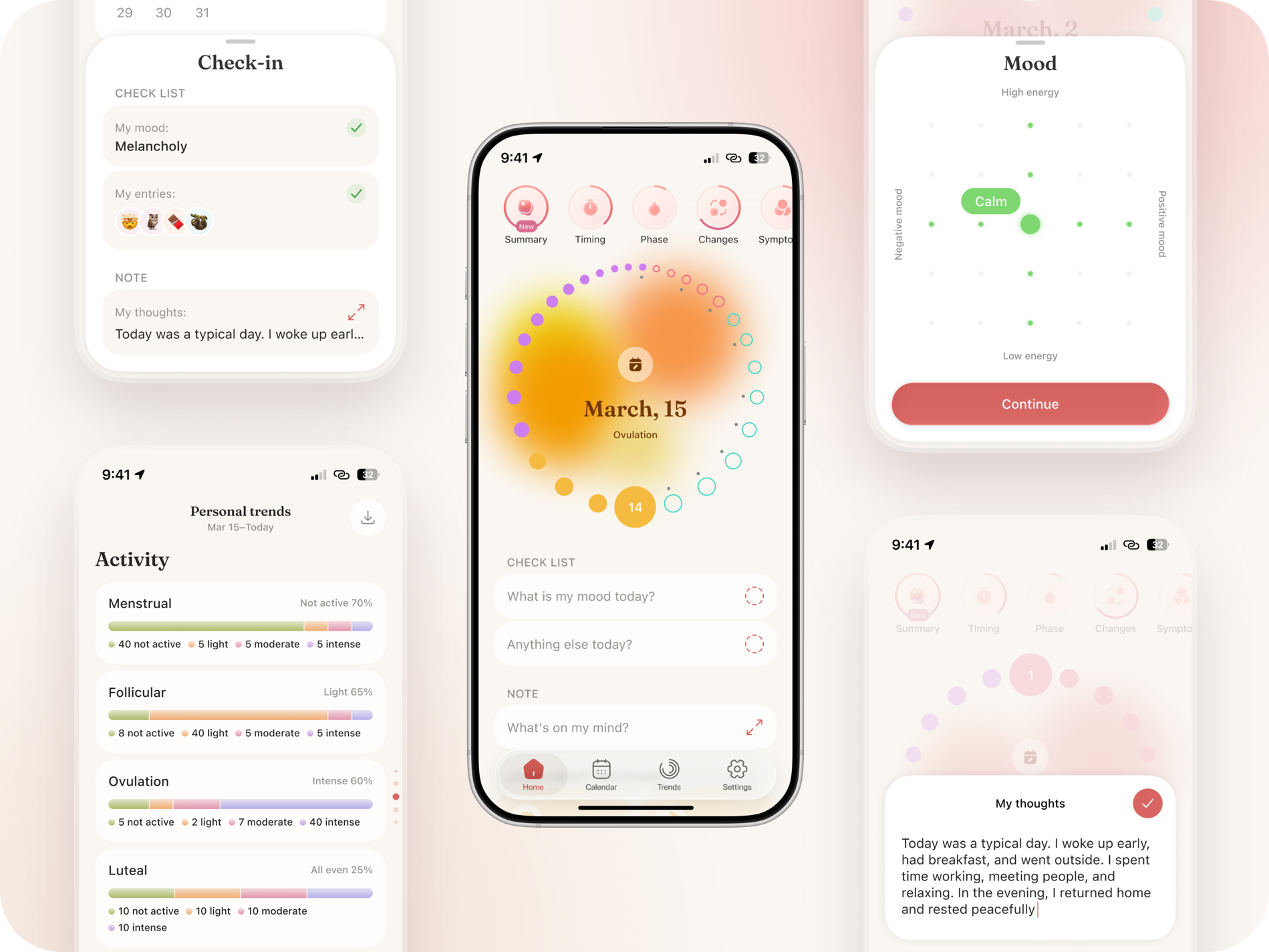 Lunel cycle tracker